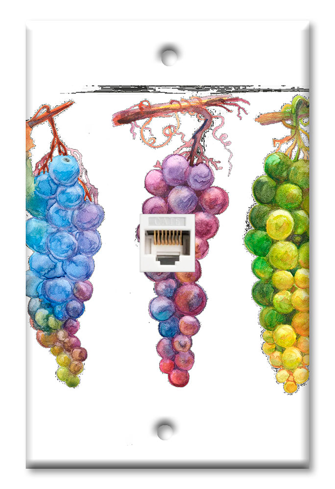 Watercolor Grapes - #2747