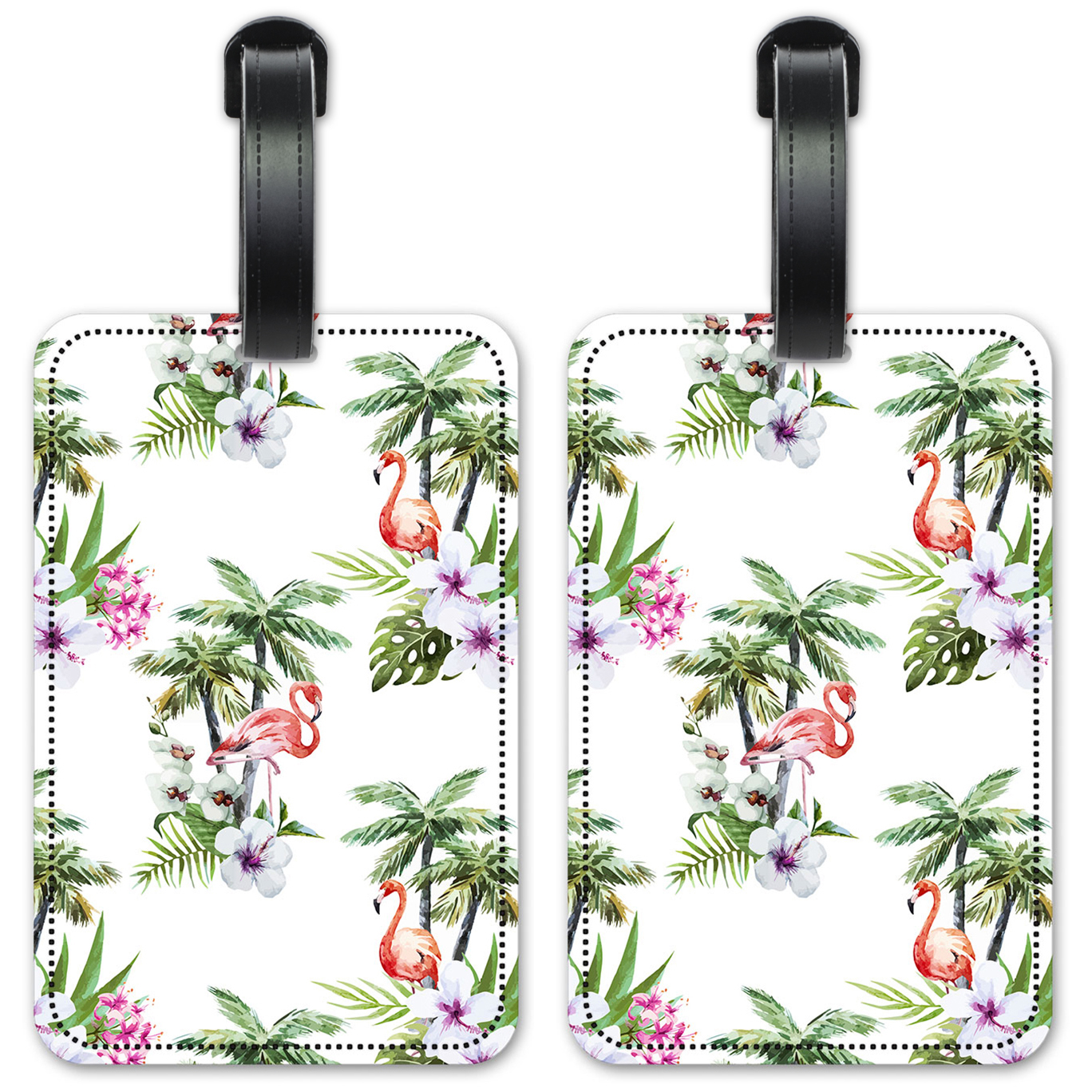 Flamingo & Palm Trees - #2756