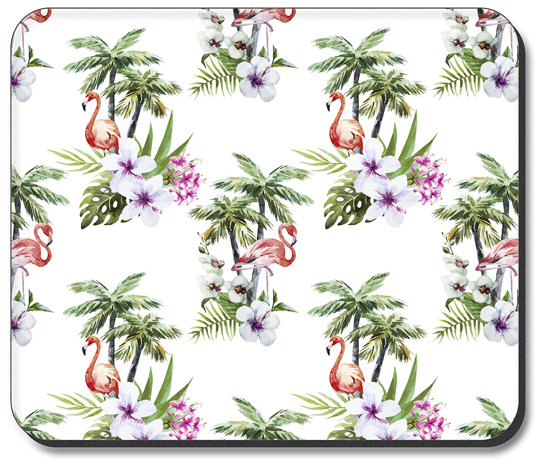 Flamingo and Palm Trees - #2756