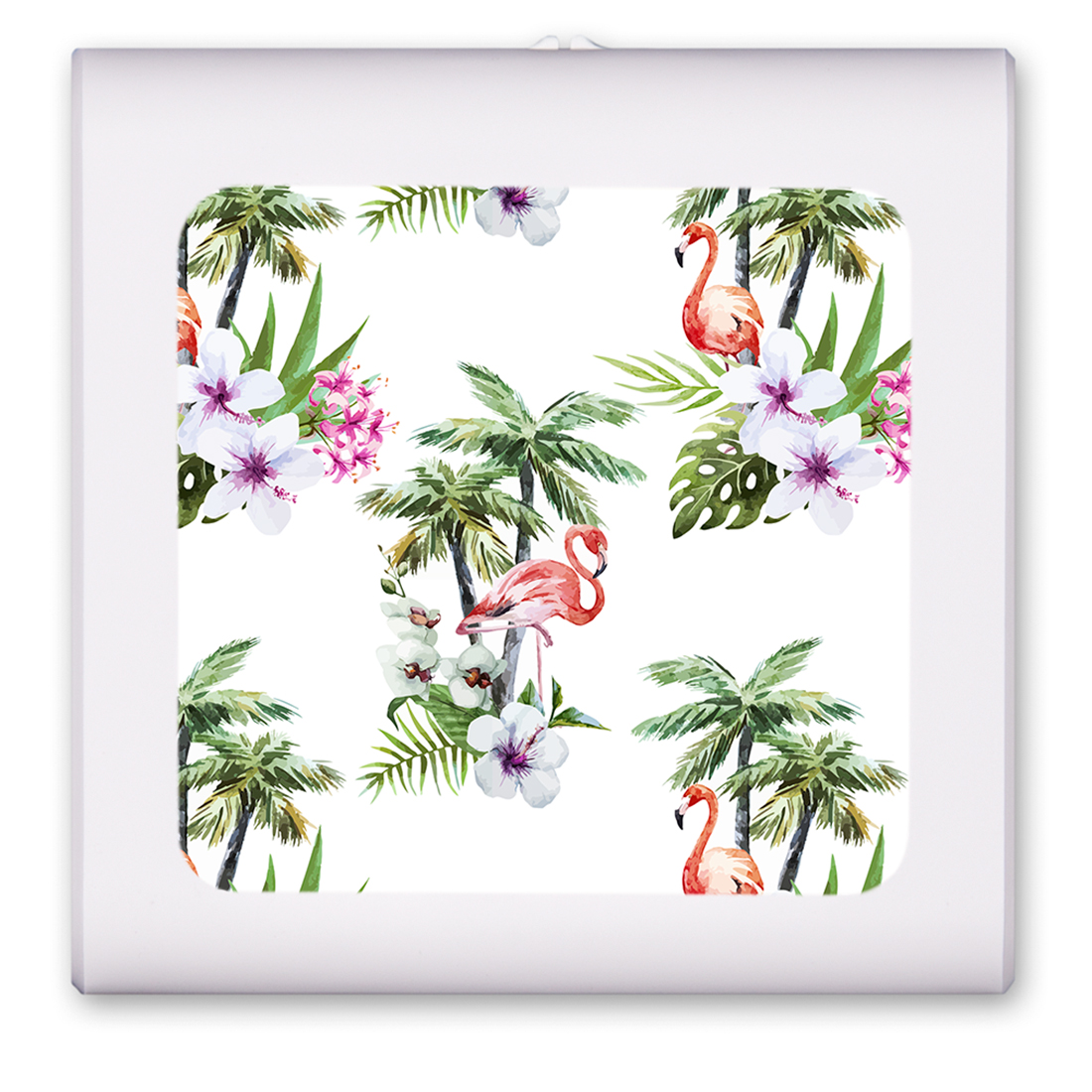 Flamingo and Palm Trees - #2756