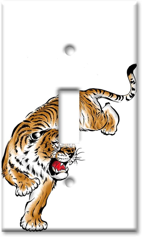 Art Plates - Decorative OVERSIZED Switch Plate - Outlet Cover - Year of the Tiger