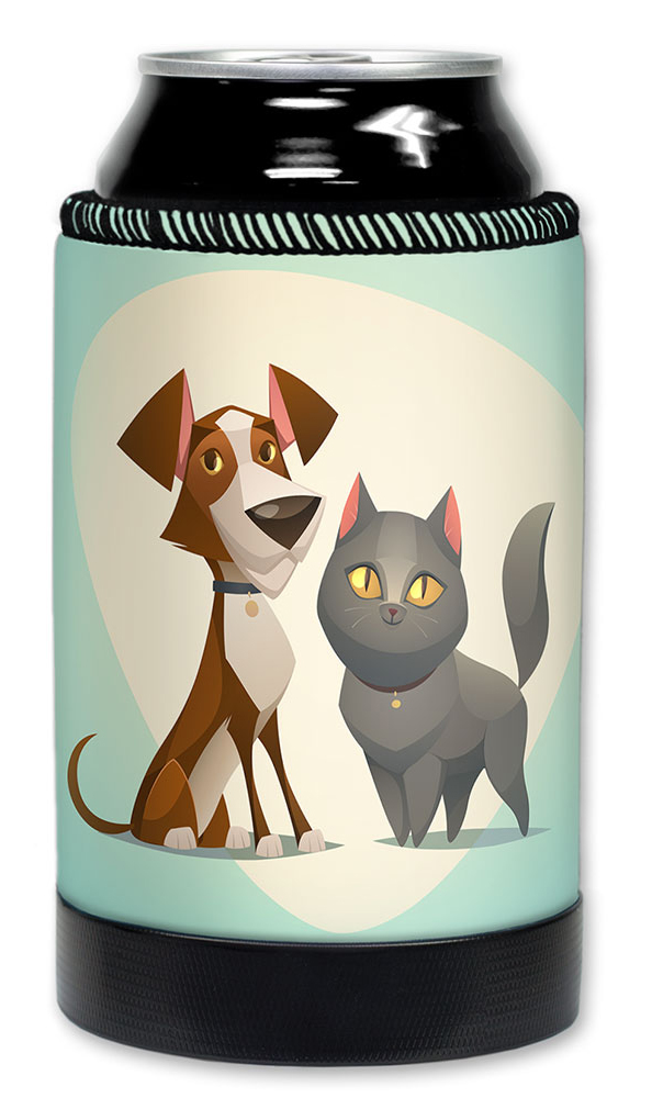 Cat & Dog Blue Background - #2760