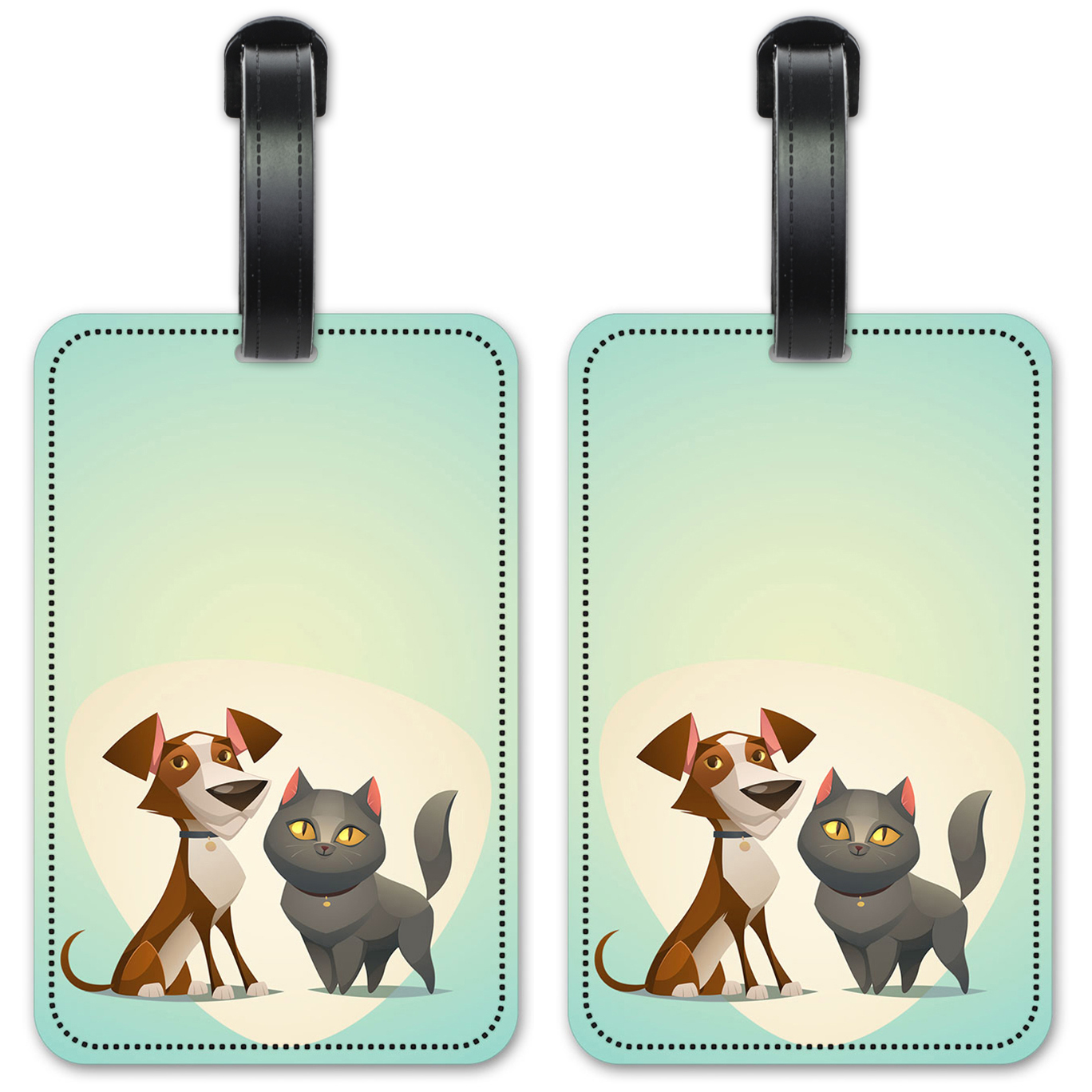 Cat & Dog Blue Background - #2760