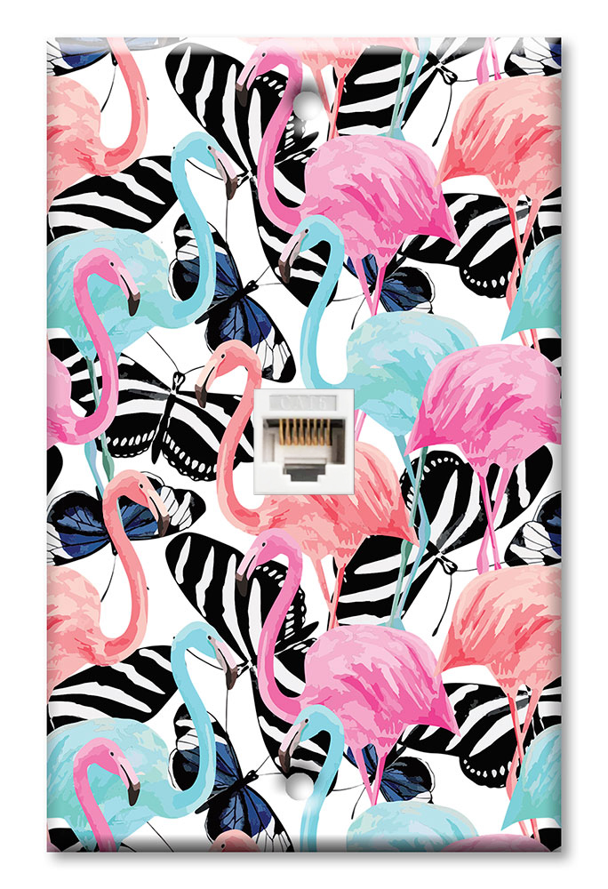 Flamingos and Butterflies - #2763