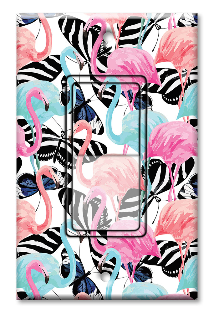 Flamingos and Butterflies - #2763