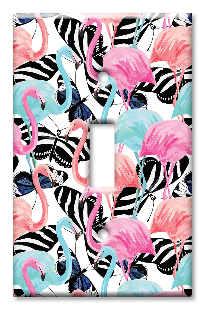 Flamingos and Butterflies - #2763