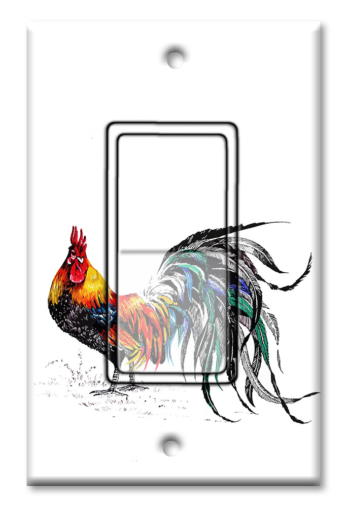 Rooster Drawing - #2766