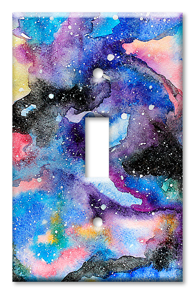 Art Plates - Decorative OVERSIZED Wall Plates & Outlet Covers - Abstract Watercolor