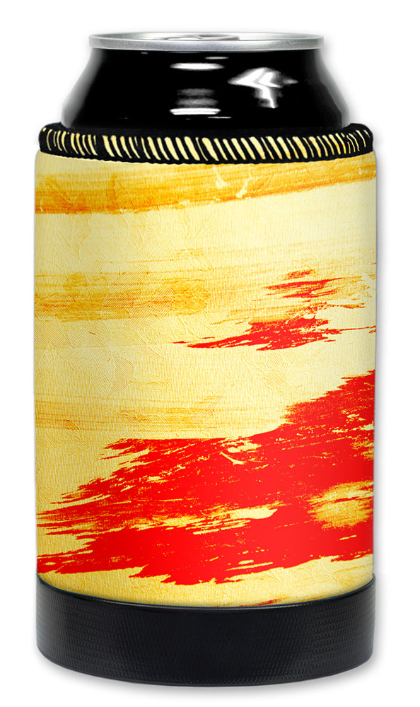 Yellow & Red Brush Strokes - #2770