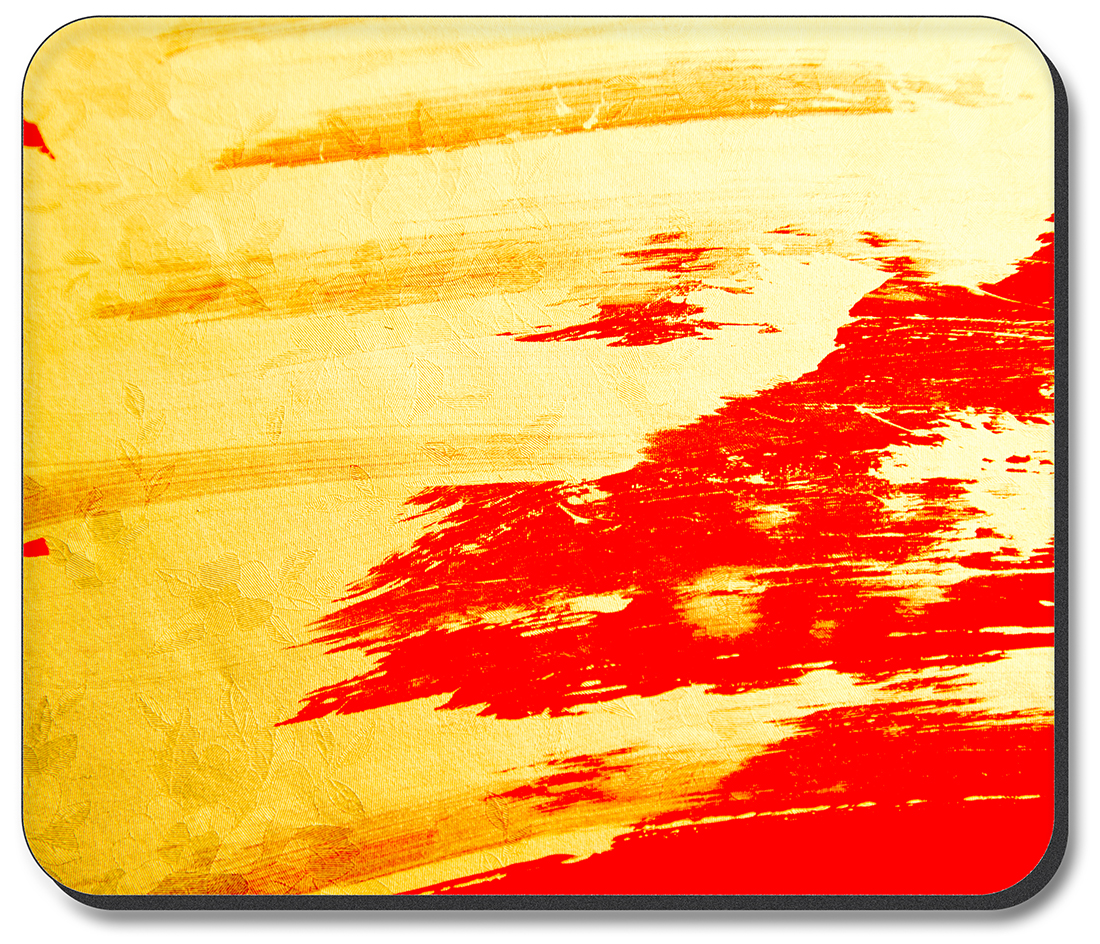 Yellow and Red Brush Strokes - #2770