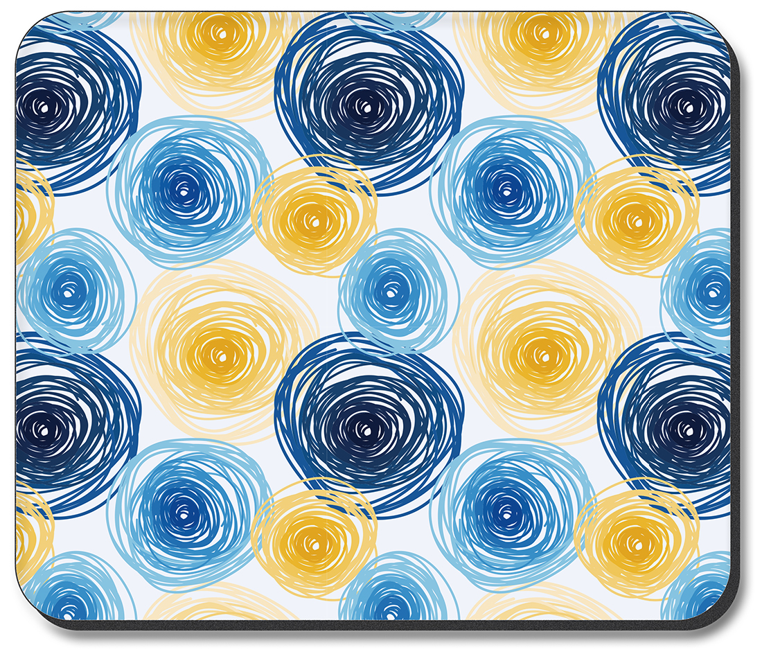 Blue and Yellow Spirals - #2773