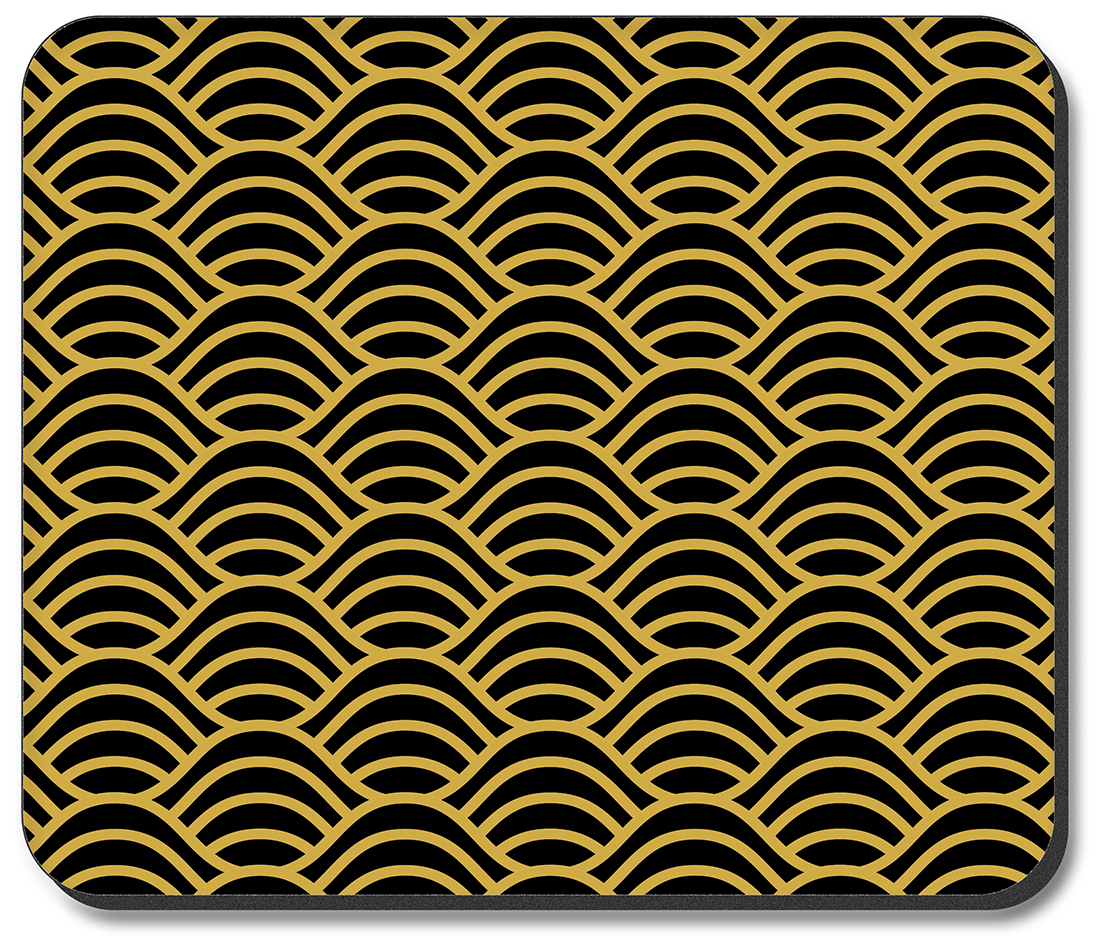 Black and Gold Waves - #2777