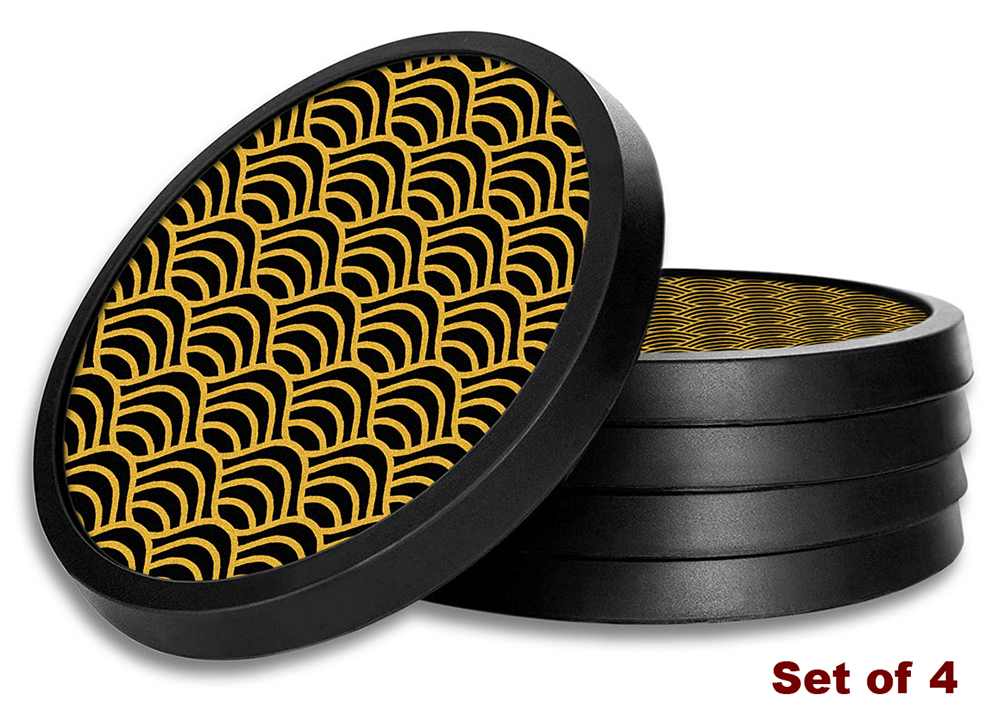 Black & Gold Waves - #2777