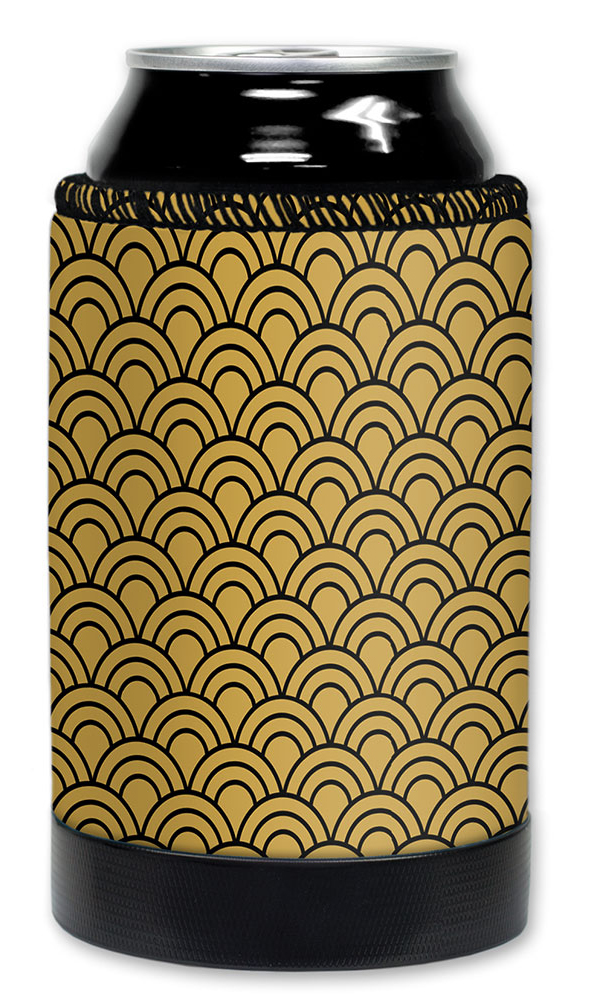 Black & Gold Half Circles - #2778