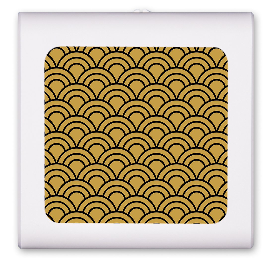 Black and Gold Half Circles - #2778