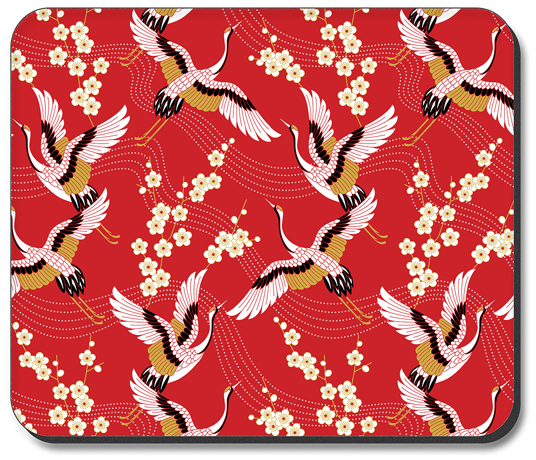 Red White and Gold Cranes - #2781