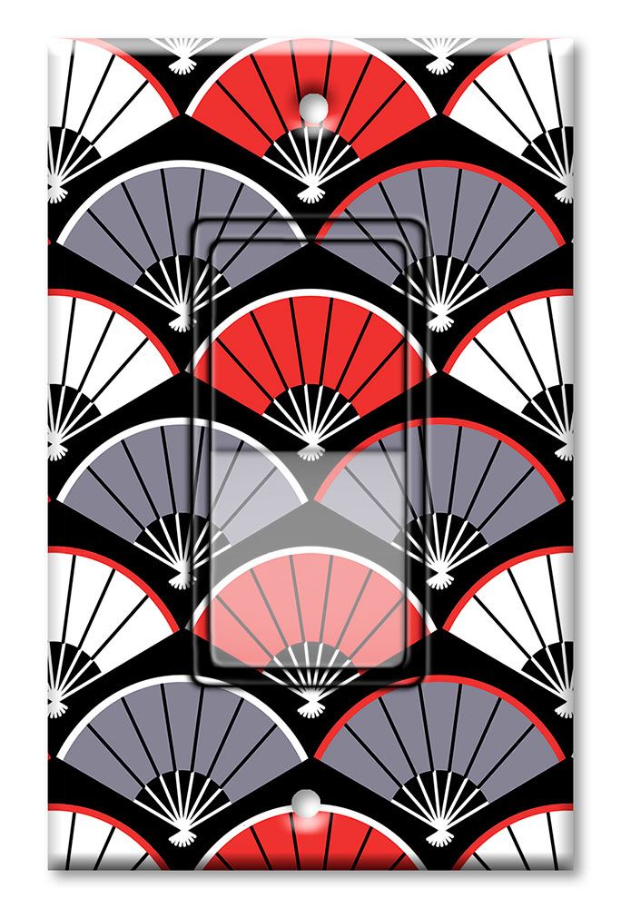 Red, White and Gray Fans - #2785