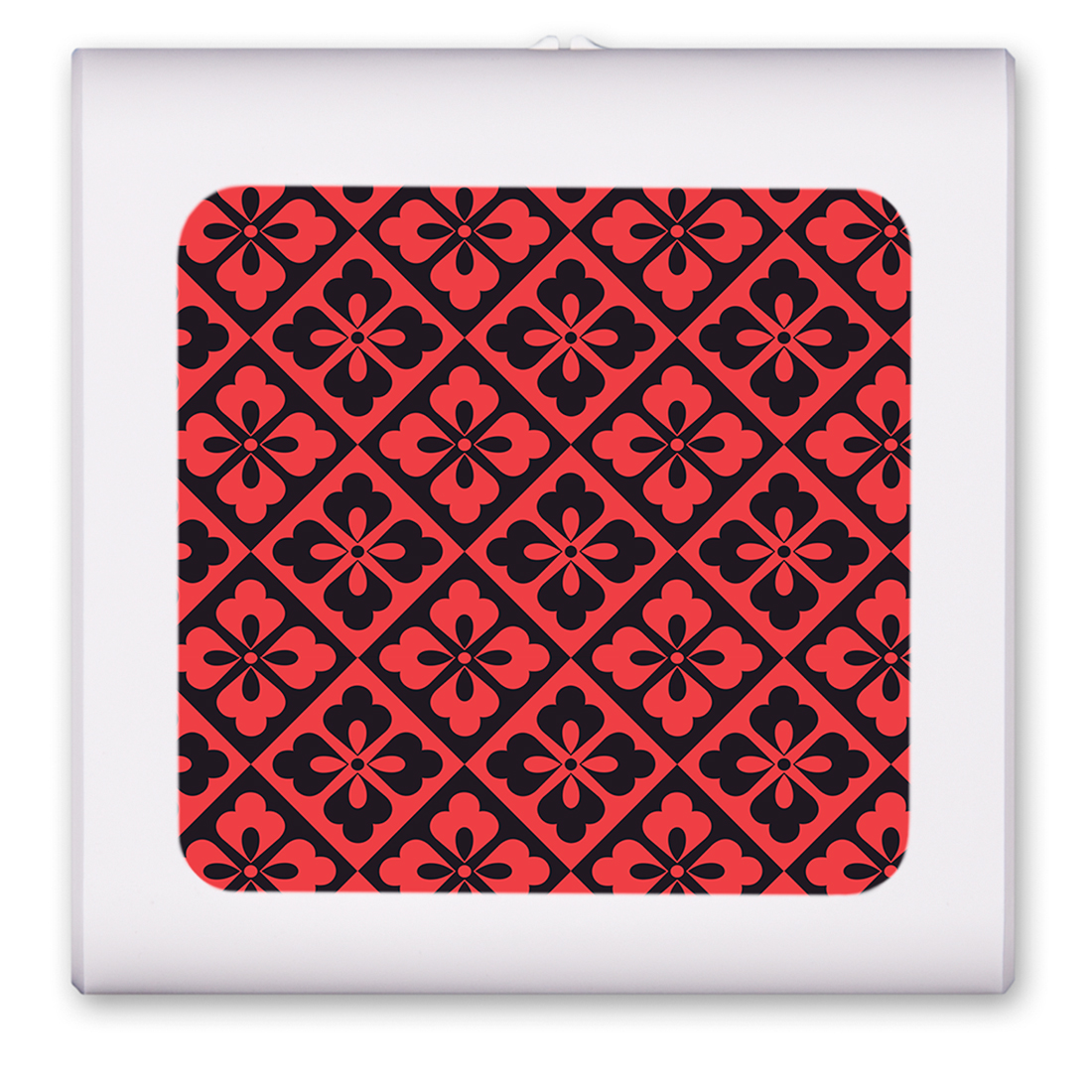 Red and Black Triangular Flowers - #2787