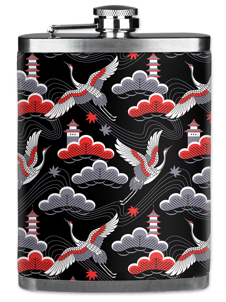 Red, Black & Gray Cranes - #2793