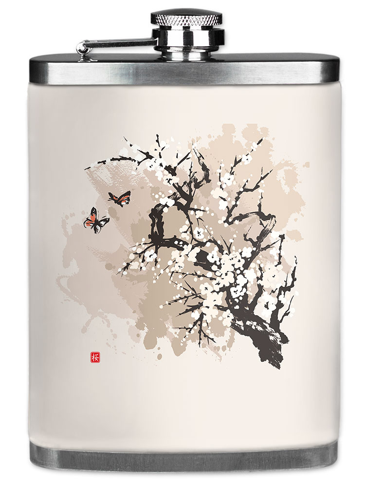 Cherry Blossoms and Butterflies - #2798