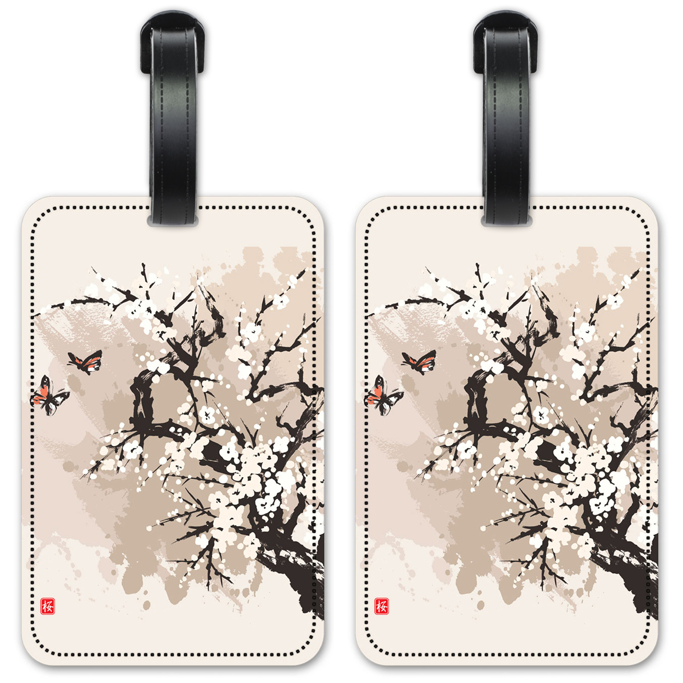 Cherry Blossoms and Butterflies - #2798