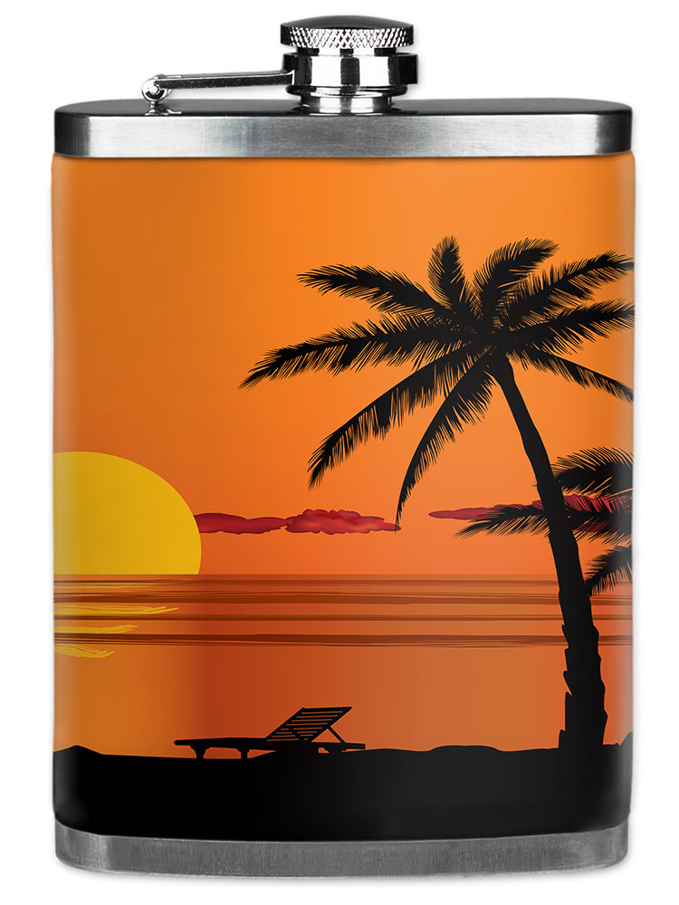 Beach Orange Sunset - #2836