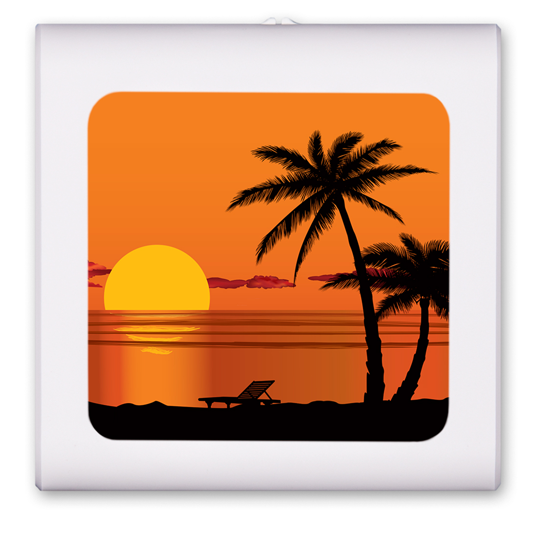 Beach Orange Sunset - #2836