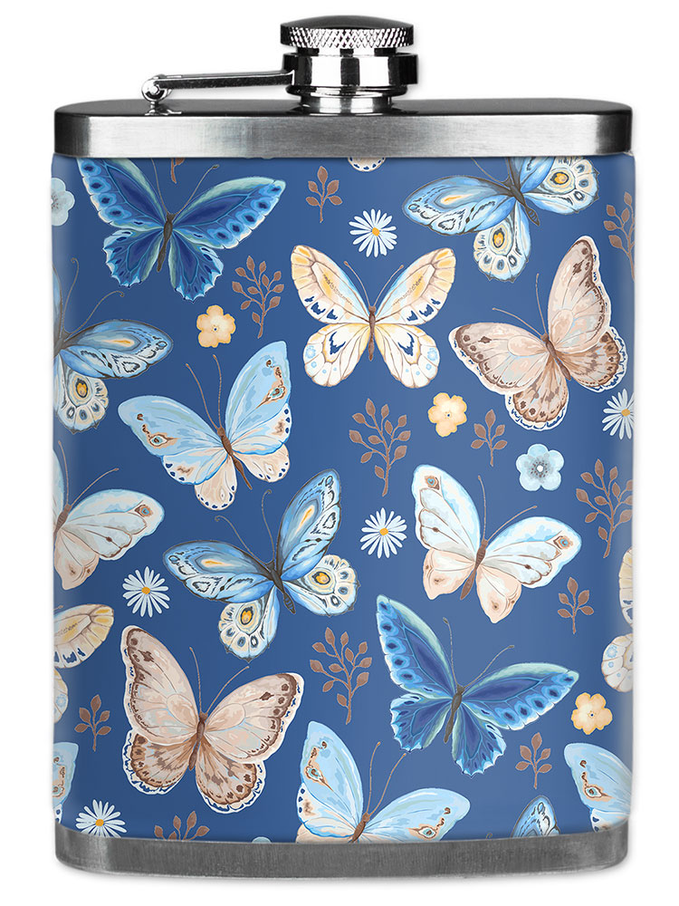Blue & Tan Butterfly Toss - #2860