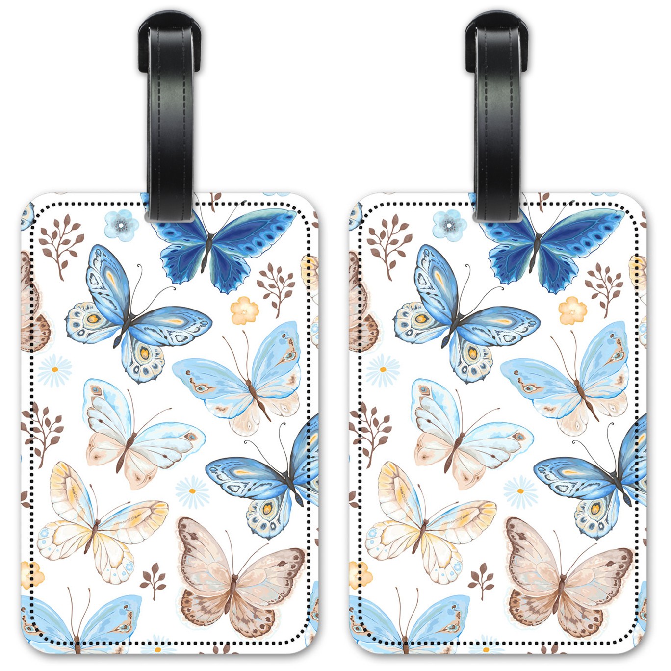 Blue & Tan Butterfly Toss - #2860