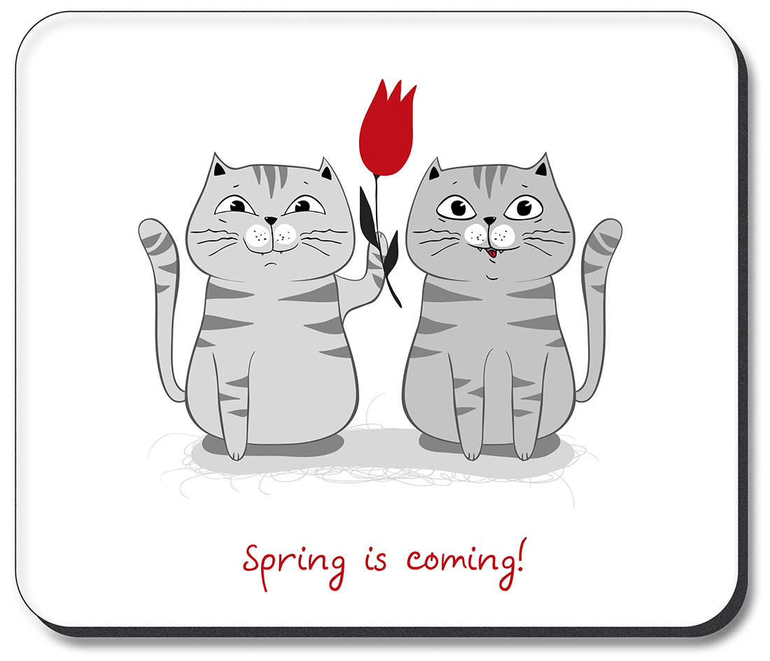 Spring is Coming - Two Cats - #2866