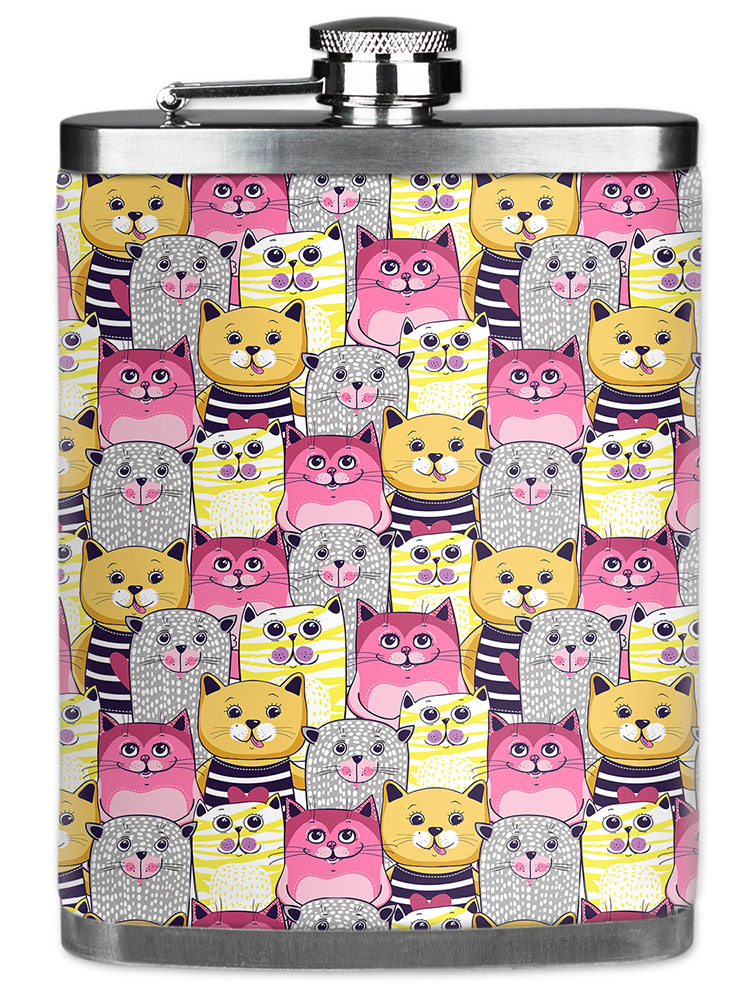 Pink, Yellow & Gray Cat Toss - #2867