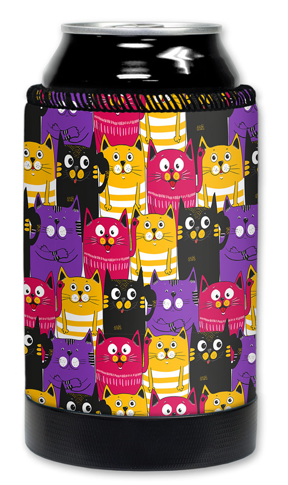 Black, Purple & Orange Cat Toss - #2869