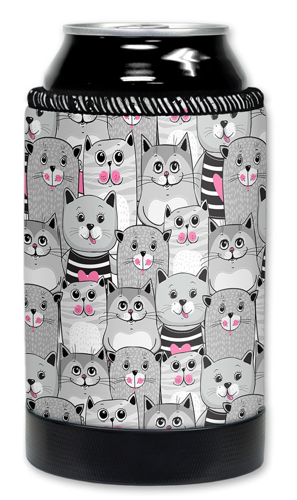 Gray, White & Pink Cat Toss - #2871
