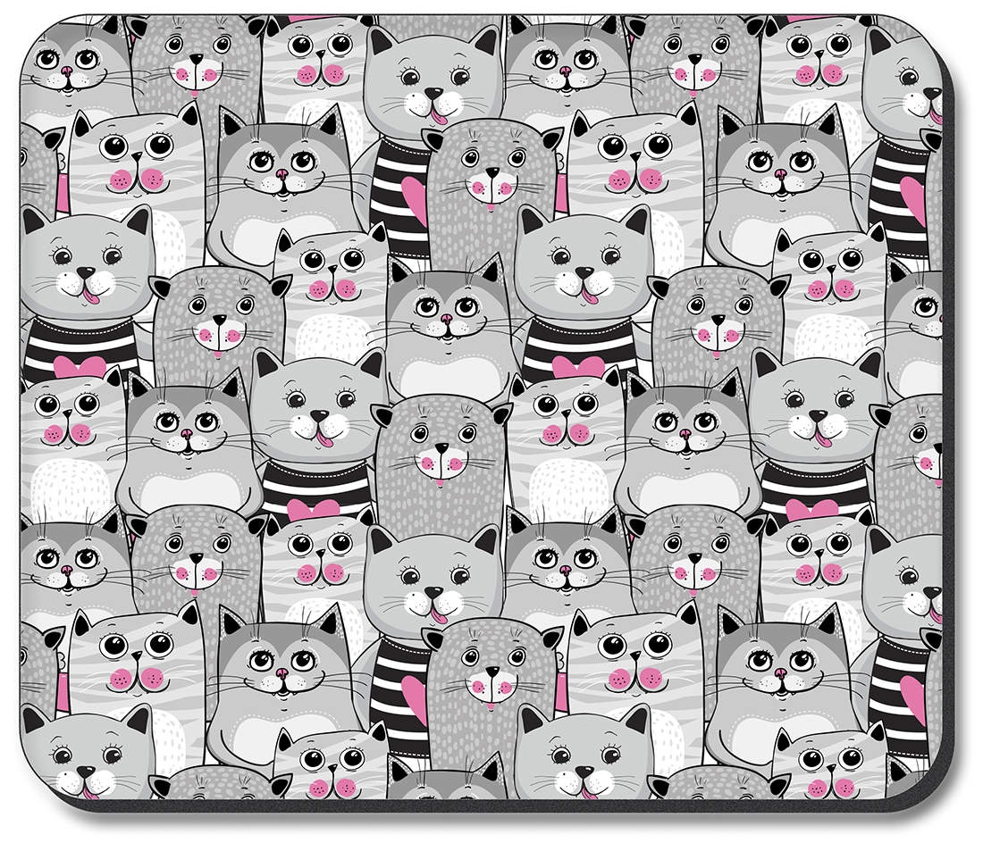 Gray White and Pink Cat Toss - #2871