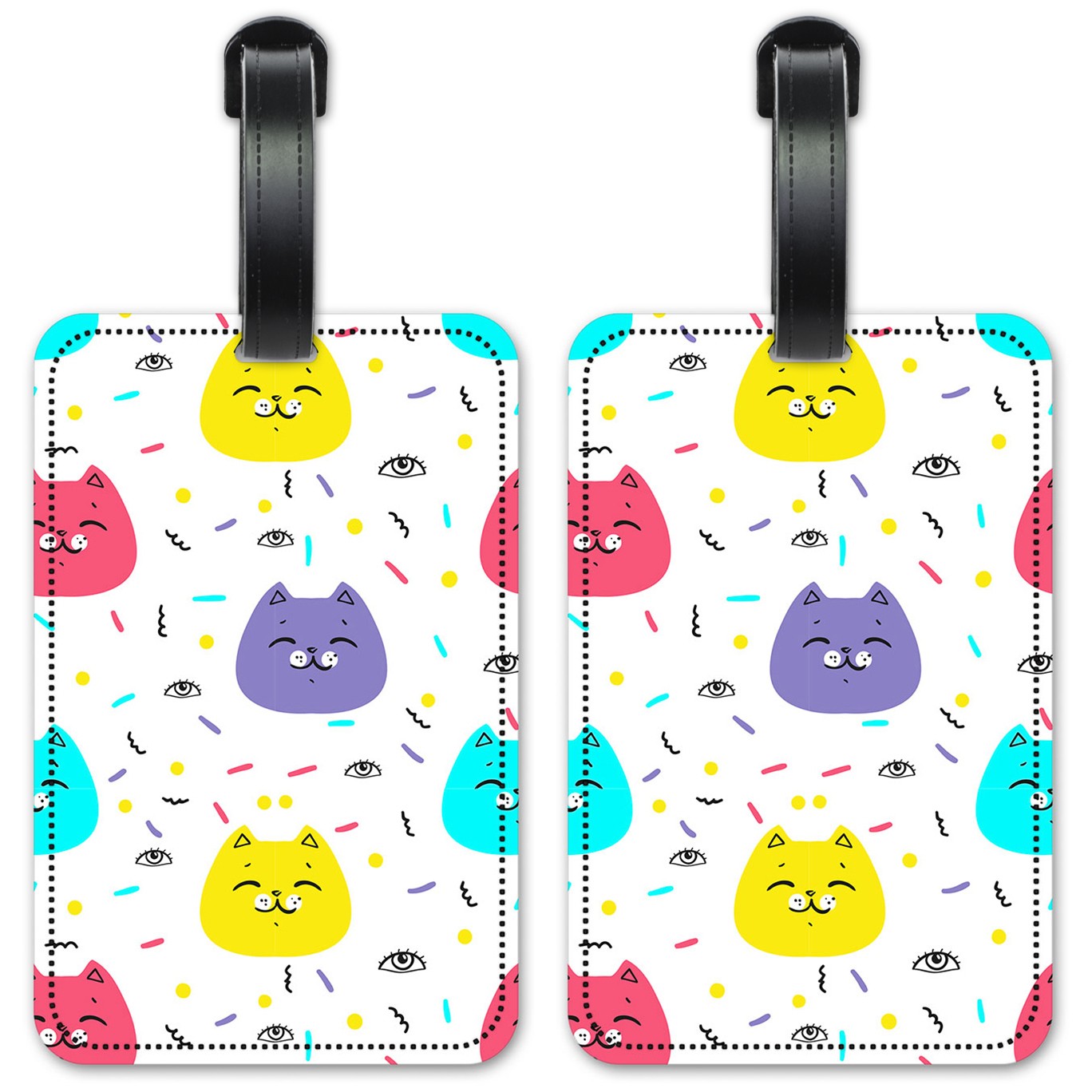 Colorful Cat Faces - #2875