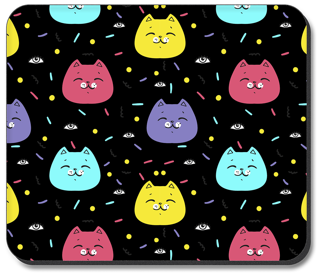 Colorful Cat Faces - #2875