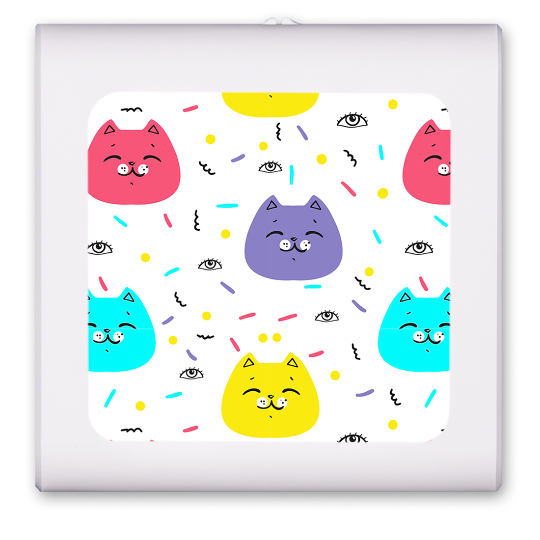 Colorful Cat Faces - #2875