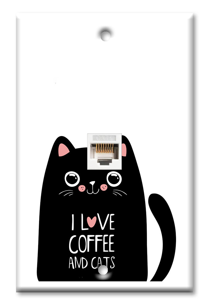 I Love Coffee and Cats - #2879
