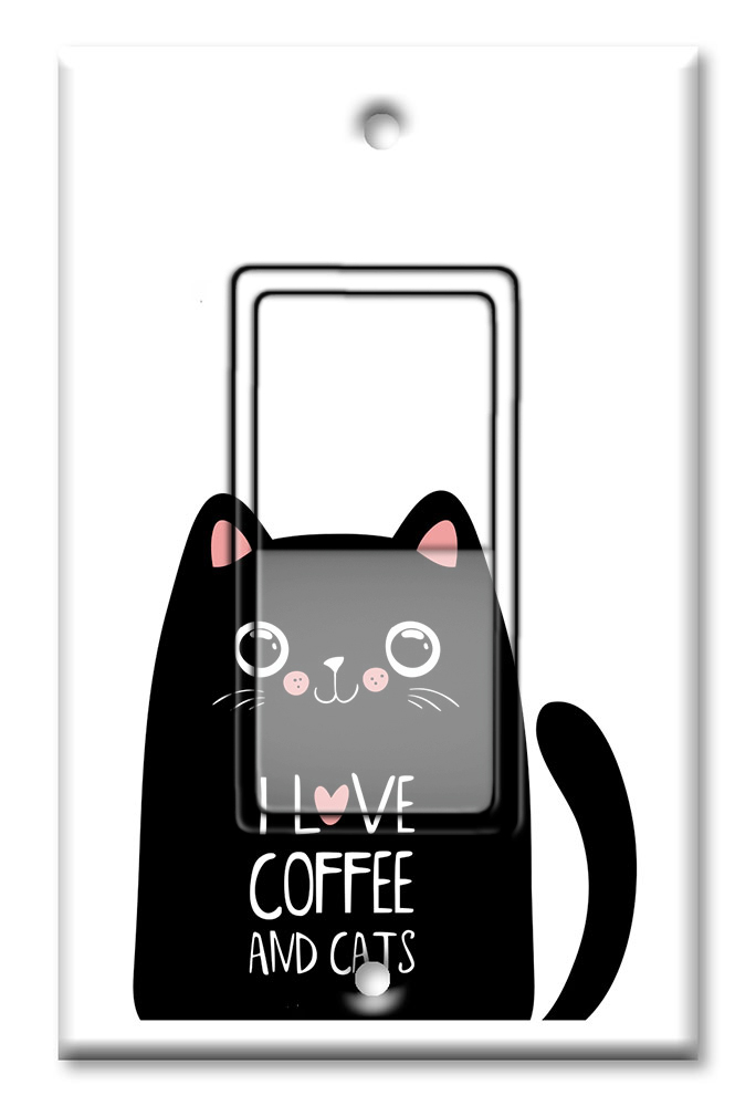 I Love Coffee and Cats - #2879