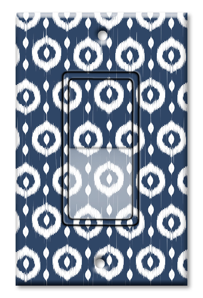 Blue and White Circles - #2896