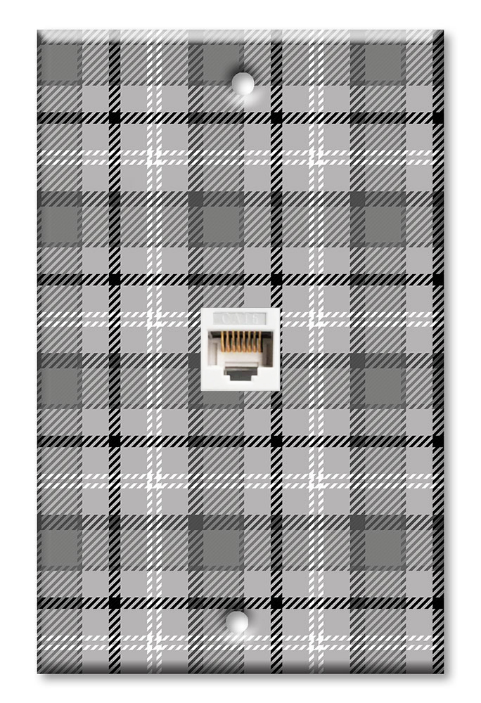 Gray and White Flannel Design - #2903