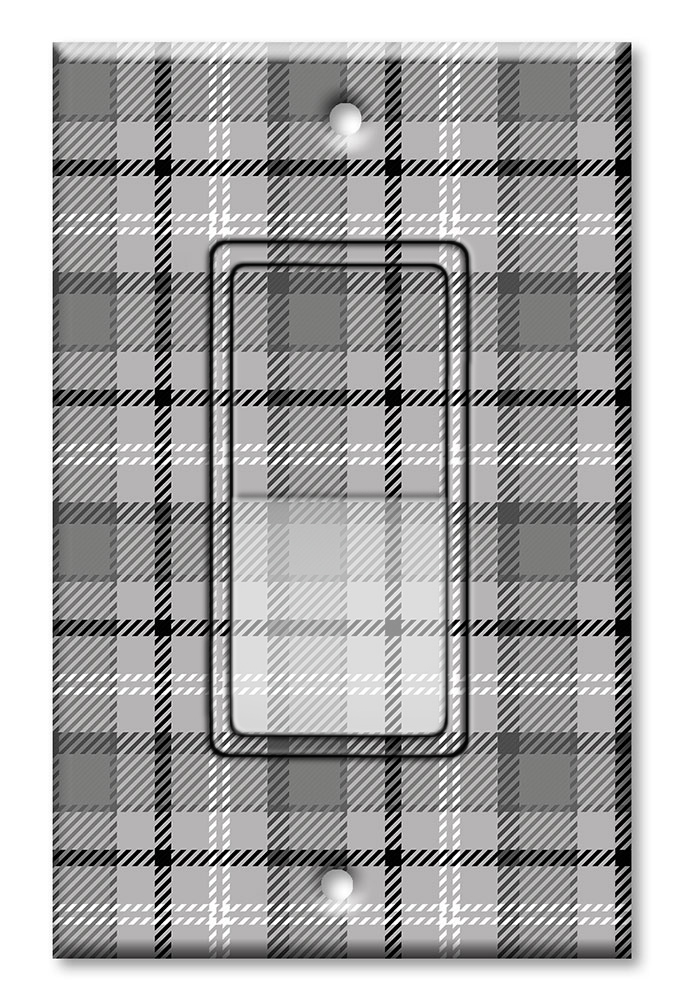 Gray and White Flannel Design - #2903