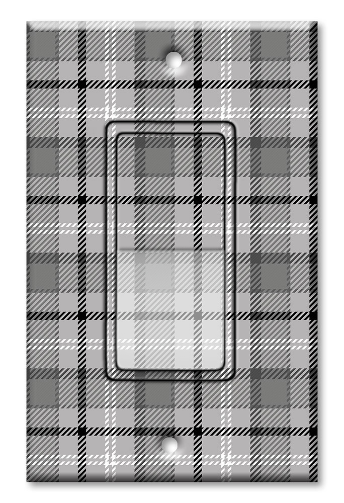 Gray and White Flannel Design - #2903