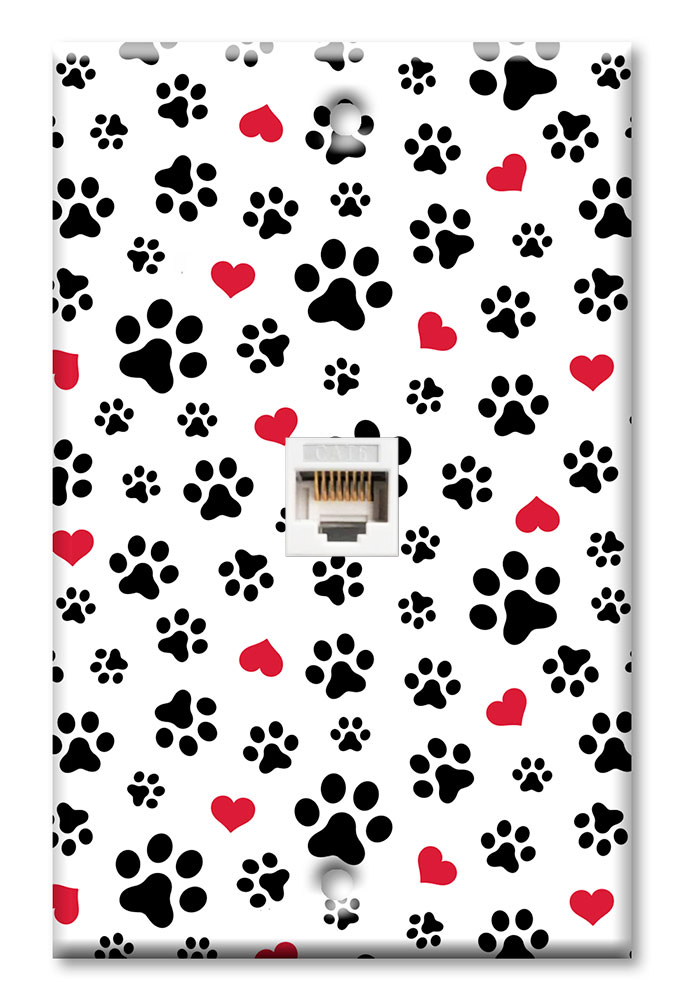 Dog Paws and Hearts Toss - #2917