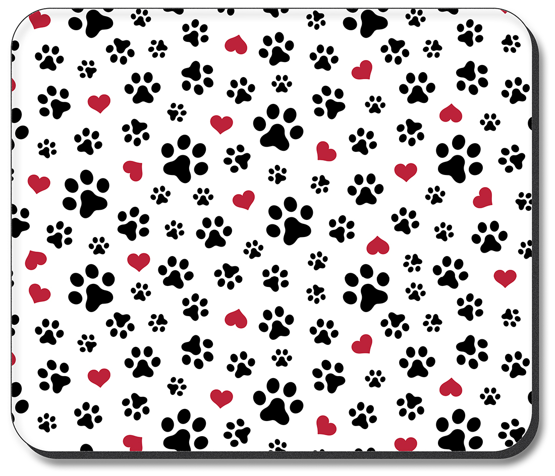 Dog Paws and Hearts Toss - #2917