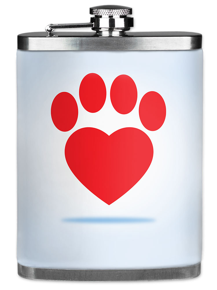 Red Dog Paw Heart - #2918