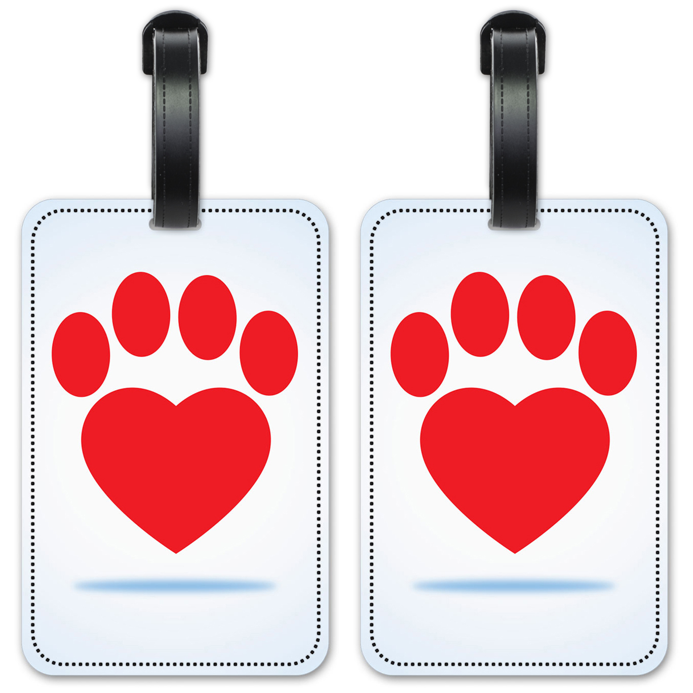 Red Dog Paw Heart - #2918