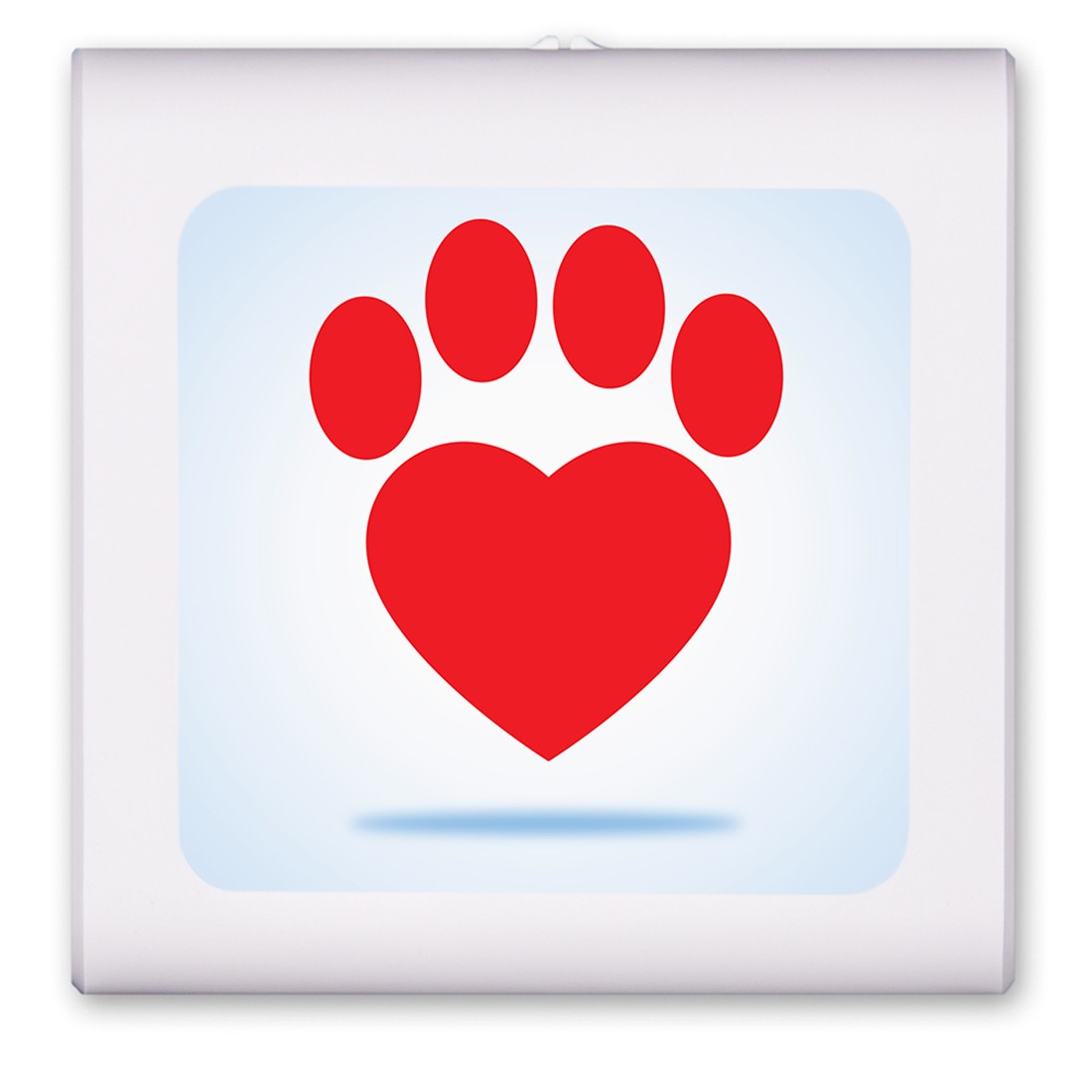 Red Dog Paw Heart - #2918