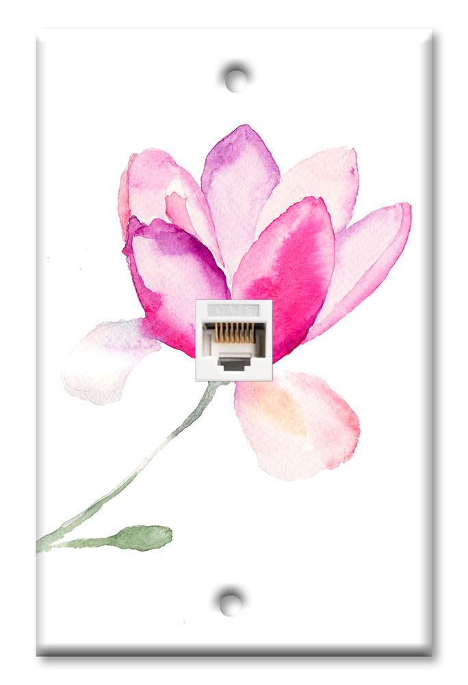 Pink Watercolor Flower - #2922