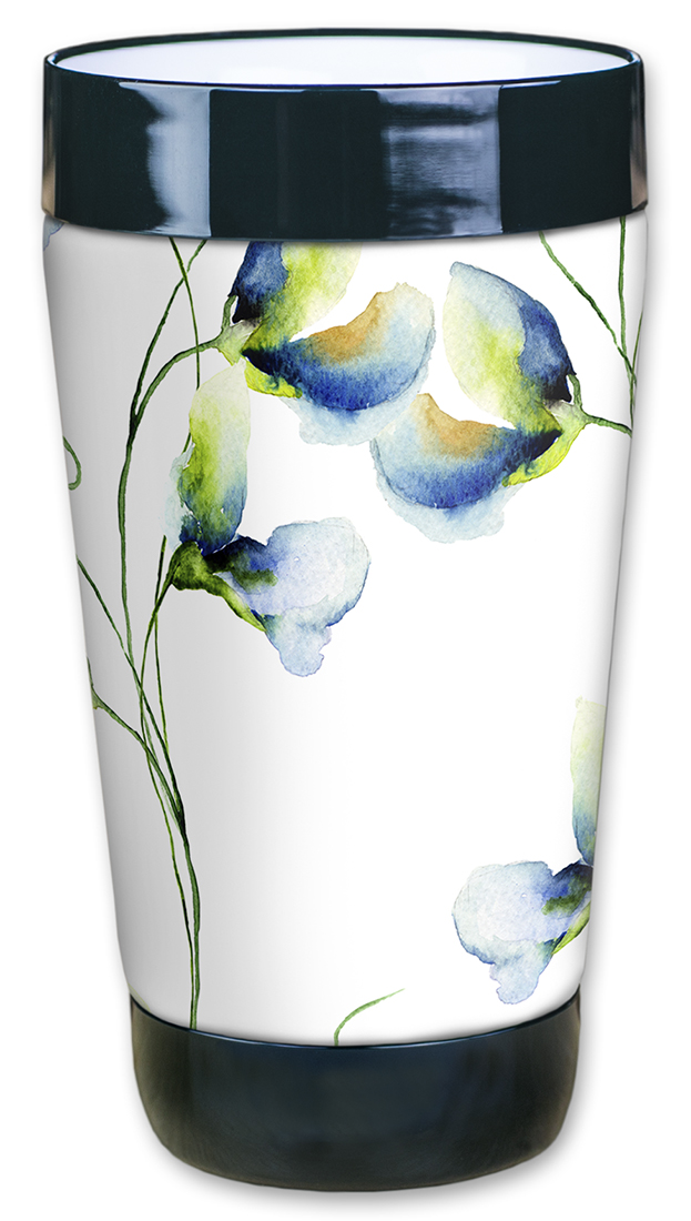 Blue & White Watercolor Flowers - #2928